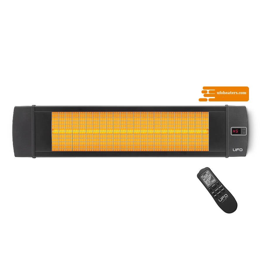 UFO Blackline 20, Infrared Heater with Remote for Indoor and Outdoor, Horizontal and Vertical Use - UFOHEATERS