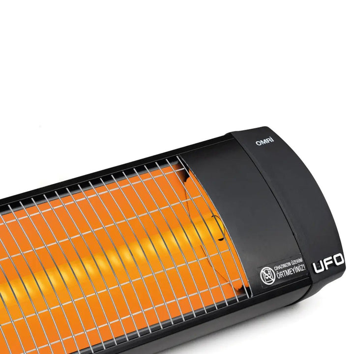 UFO Omri 29, 2900 - Watt Electric Heater with Thermostat, Black - UFOHEATERS